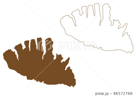 Stjernoya island (Kingdom of Norway) map vector illustration, scribble sketch Stierdna map Stjernoya island (Kingdom of Norway) map vector illustration, scribble sketch Stierdna map 86572766