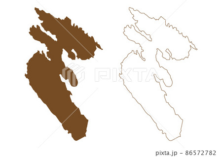 Tosteron island (Republic of Finland) map vector illustration, scribble sketch Tosteron map 86572782
