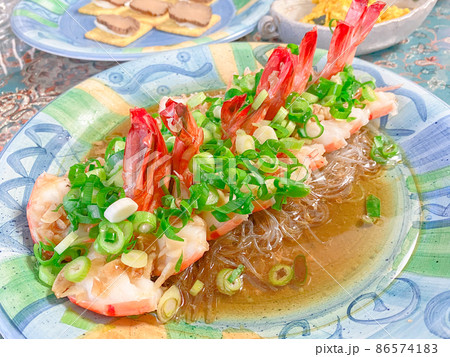 ブラックタイガーの中華蒸し 86574183