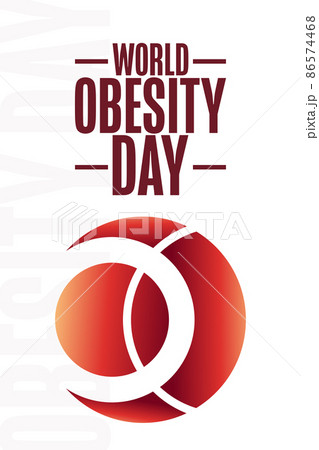 World Obesity Day. Holiday concept. Template for background, banner, card, poster with text World Obesity Day. Holiday concept. Template for background, banner, card, poster with text 86574468