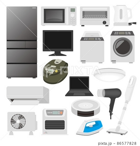 家電のイラストセット 86577828