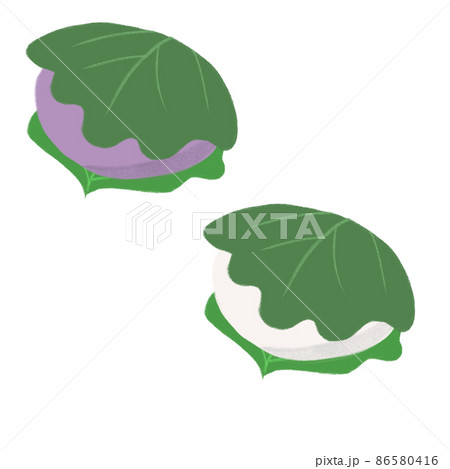 こどもの日_端午の節句_柏餅 こどもの日_端午の節句_柏餅 86580416