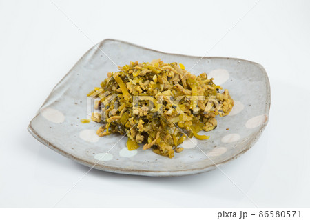 高菜漬けと豚肉の炒め物 高菜漬けと豚肉の炒め物 86580571