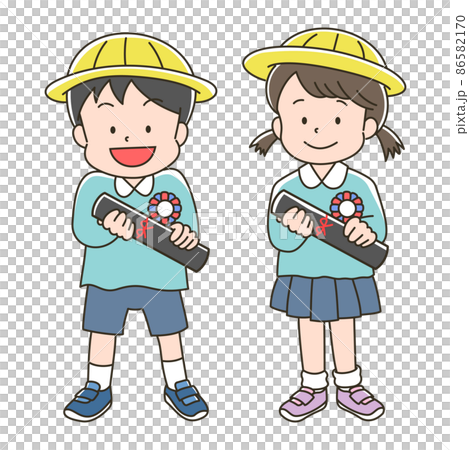 入園式の園児 86582170