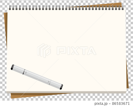 Sketchbook and pen 86583671