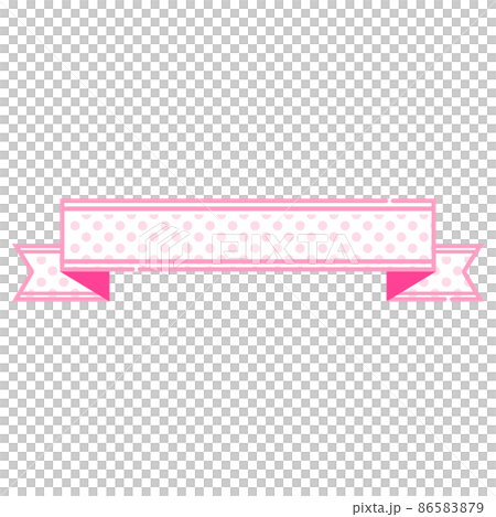 Frame ribbon tape Ribon decoration fancy retro - Stock Illustration  [86583877] - PIXTA