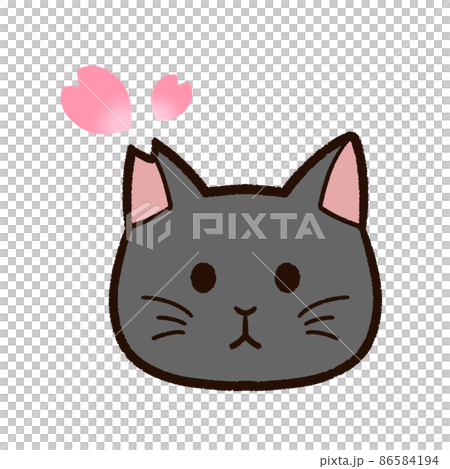 Sakura cat black cat Sakura cat black cat 86584194