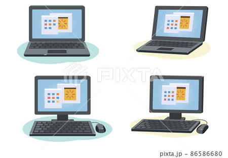 pc パソコン イラスト 86586680