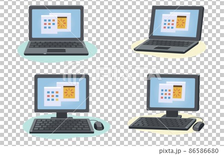 pc パソコン イラスト 86586680