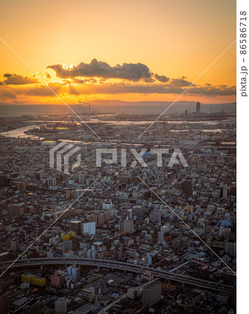 あべのハルカスからの夕景 86586718