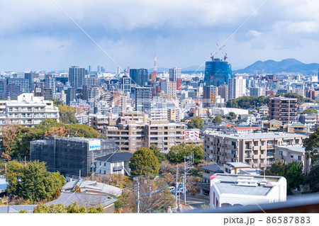 《福岡県》福岡市の風景(南公園から撮影) 《福岡県》福岡市の風景(南公園から撮影) 86587883