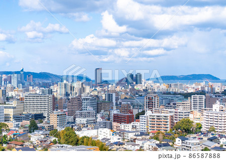 《福岡県》福岡市の風景（南公園から撮影） 86587888