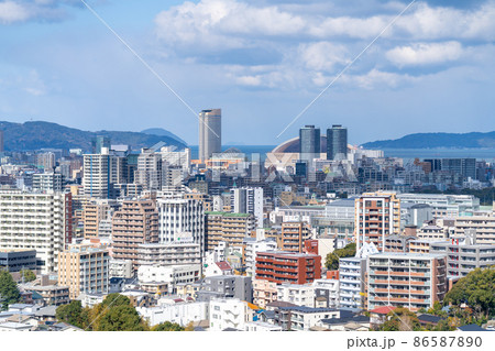 《福岡県》福岡市の風景（南公園から撮影） 86587890