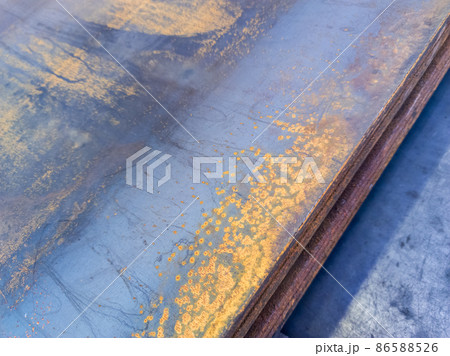 stack of rusted sheet metal - close-up with selective focus stack of rusted sheet metal - close-up with selective focus 86588526