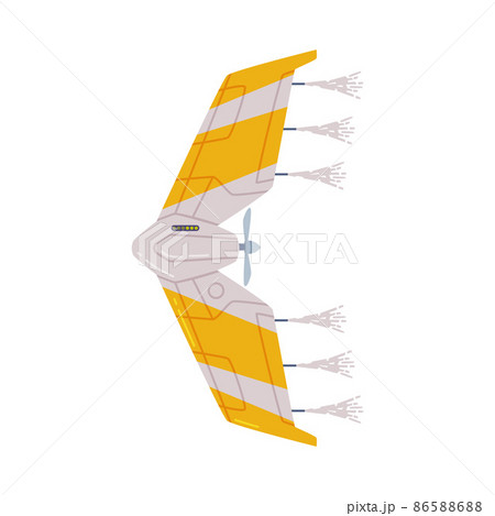 Agricultural Biplane with Propeller for Aerial Application of Pesticides Vector Illustration Agricultural Biplane with Propeller for Aerial Application of Pesticides Vector Illustration 86588688
