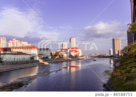 観光ダム　夕景 86588753