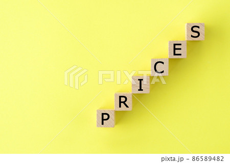 価格・料金の値上げ・値上がりイメージ 86589482