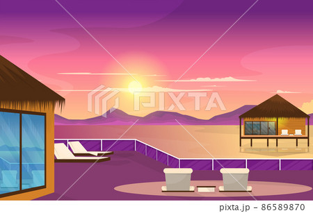 Sunrise Maldives Summer Holiday Beach Sea Island Vacation Travel View 86589870