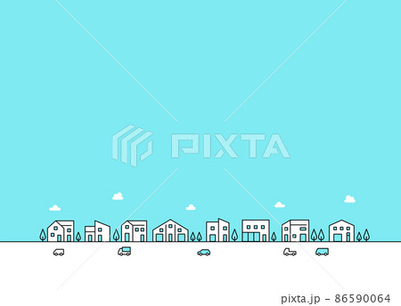 街並みベクター素材 86590064