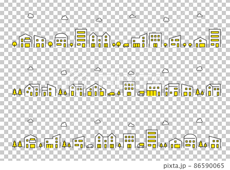 Cityscape vector material 86590065