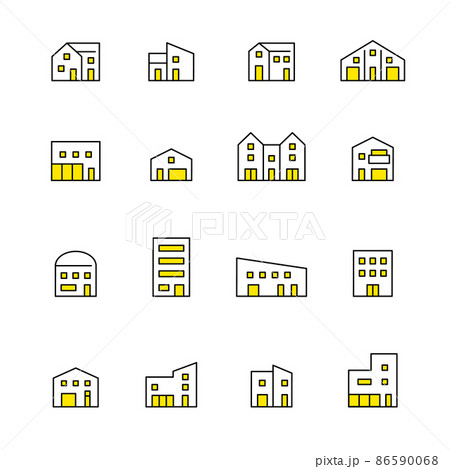 建物アイコンセット 建物アイコンセット 86590068