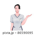 案内する看護師 86590095
