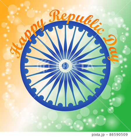 Happy Indian Republic day celebration poster or banner background. Happy Indian Republic day celebration poster or banner background. 86590509