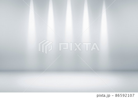 何もない部屋　CG　スポットライト　スタジオ 86592107