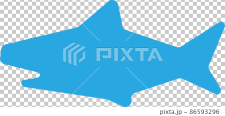 サメアイコンイラスト サメアイコンイラスト 86593296