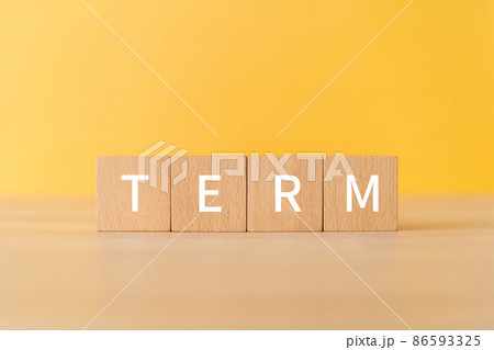 「TERM」と書かれた積み木 「TERM」と書かれた積み木 86593325