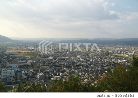 神辺城(村尾城)跡から見た神辺平野2 広島県福山市神辺町 神辺城(村尾城)跡から見た神辺平野2 広島県福山市神辺町 86593363