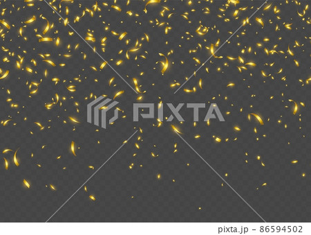 Falling golden confetti, shiny tinsel, and pieces of serpentine, abstract party background. Falling golden confetti, shiny tinsel, and pieces of serpentine, abstract party background. 86594502