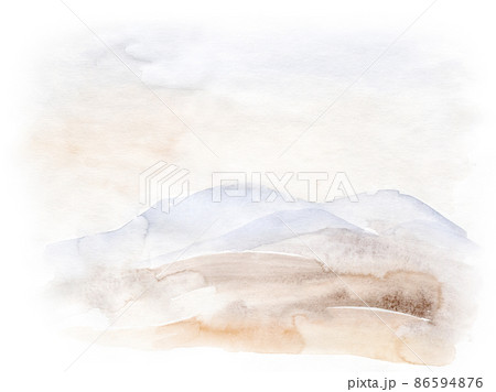 Light green and blue, beige natural watercolor background, pastel color hand drawn abstract background landscape shape Light green and blue, beige natural watercolor background, pastel color hand drawn abstract background landscape shape 86594876
