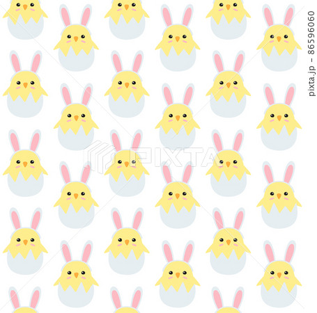 Vector seamless pattern of easter chick Vector seamless pattern of easter chick 86596060