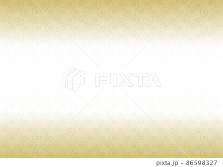 唐草模様 背景イラスト 金 グラデーションのイラスト素材