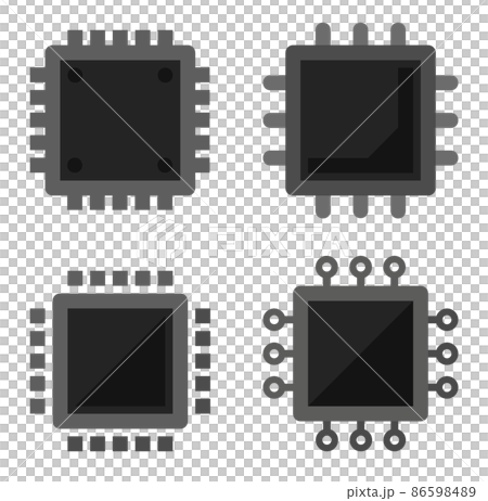 電子機器に使用される電子回路の種類別イラスト 86598489