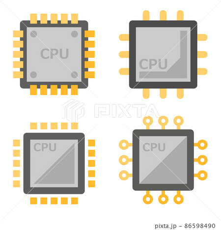 電子機器に使用される電子回路の種類別イラスト 86598490