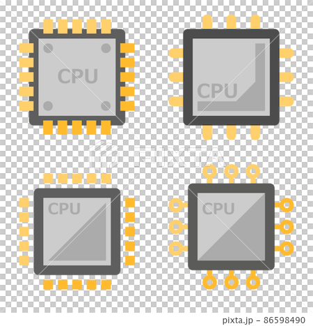 電子機器に使用される電子回路の種類別イラスト 86598490
