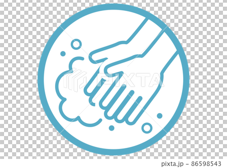 Infection control icon Hand wash Infection control icon Hand wash 86598543