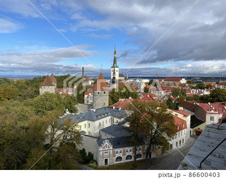 エストニアの首都タリンの旧市街 86600403
