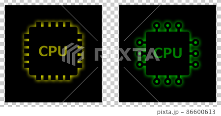 高性能のパソコンに使用されるCPUのイラスト 86600613