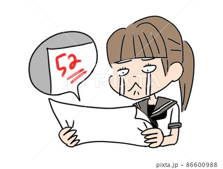 テストの結果が悪い中学生 テストの結果が悪い中学生 86600988