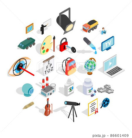 Proceedings icons set, isometric style Proceedings icons set, isometric style 86601409