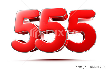 number 555 red. 86601727