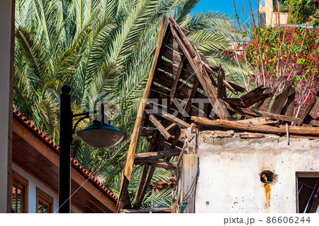 dilapidated old house in the historic district in need of repair dilapidated old house in the historic district in need of repair 86606244