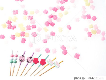 ひな祭り　桃の節句　イメージ　　背景素材 86611399