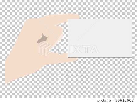 カードを持つ手 86612008