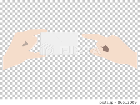 カードを持つ手 86612009