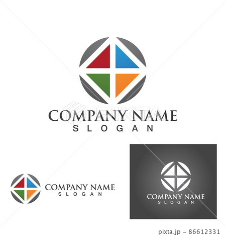 Circle logo and symbol vector icon 86612331