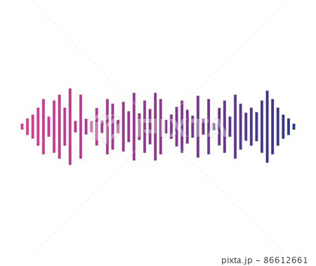 Sound wave vector icon 86612661